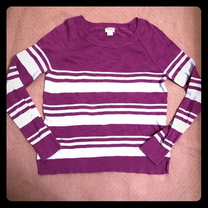 Mossimo sweater purple & light blue size large‎